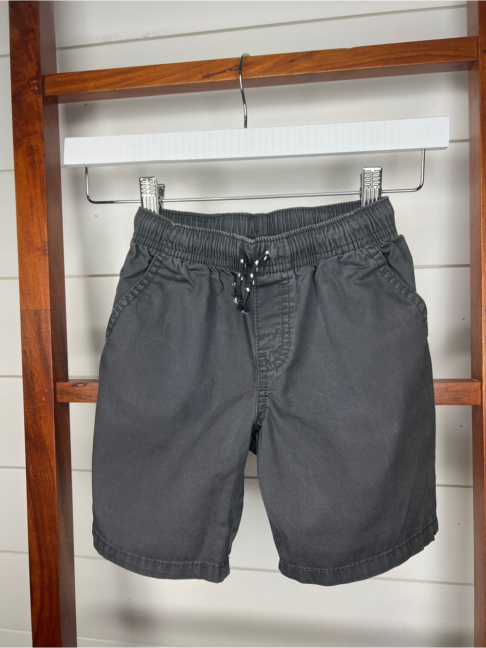Cat & Jack Charcoal Elastic Waist Drawstring Shorts